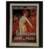 Paris France Follies Bergere Vintage Art Print