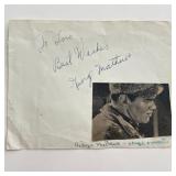 George Matthews signed photo