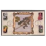 Pressed Flower Art FDC 1992.