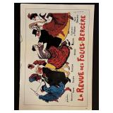 Paris France Follies Bergere Vintage Art Print