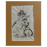 Joshua Quagmire hand drawn signed sketch