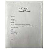 Betty Brosmer signed letter