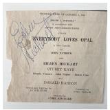 Eileen Heckart signed newspaper clipping