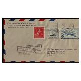 1946 Brussels to New York Pan American World...