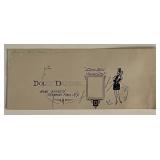 Vintage Dolly Dalton Original Art Sketch