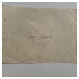 Henry A. Patten signature cut