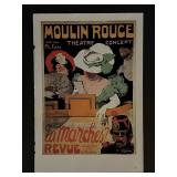 Paris France Follies Bergere Vintage Art Print