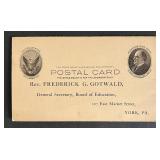 United States early 1900s post card