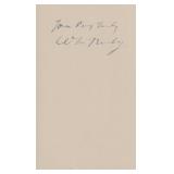 William McKinley signature cut. GFA Authenticated