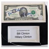 Bill Clinton and Hillary Clinton Signed Two...