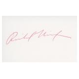 Richard Nixon signature cut