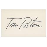 Newhart Tom Poston signature cut