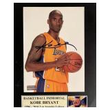 Kobe Bryant signed photo