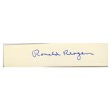 Ronald Reagan signature cut
