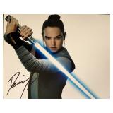 Star Wars Daisy Ridley signed movie photo