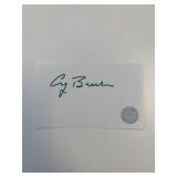 George HW Bush original signature. GFA...