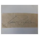 Nelson  Rockefeller signature cut