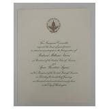 1969 Richard Nixon inauguration invitation