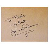 James Dean signature slip