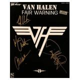 Van Halen signed music book