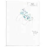 Disney Minnie Mouse original hand drawn art for...