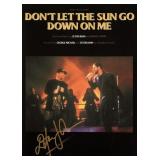 Elton John signed sheet music