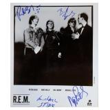 R.E.M. signed promo photo