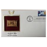 Marshall Plan 50th Anniversary Gold Stamp...