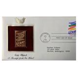 Love Stamp A Message From The Heart Gold Stamp...