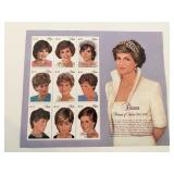 Diana Princess of Wales commemorative stamp set