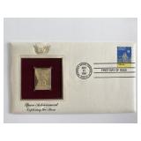 Space Achievement Exploring the Moon Gold Stamp...