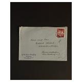Vintage German Reich Stamped Envelope