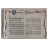 John F. Kennedy commemorative cover with coin