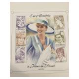 Princess Diana commemorative stamp set