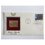 Prehistoric Animals Brontosaurus Gold Stamp...
