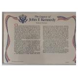 John F. Kennedy commemorative cover with coin