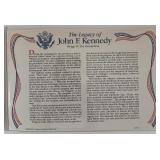 John F. Kennedy commemorative cover with coin