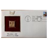 Christmas 1986 Madonna and Child Gold Stamp...