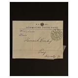 Vintage Prague Stamped Postcard