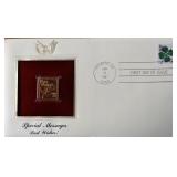 Special Messages Best Wishes Gold Stamp Replica...