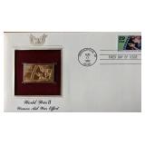 World War II Women Aid War Effort Gold Stamp...