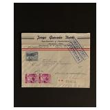 1945 Peru to US Stamped Envelope