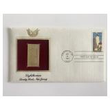 Lighthouses Sandy Hook, New Jersey Gold Stamp...