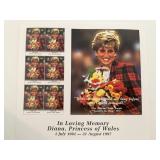 Diana Princess of Wales commemorative stamp set