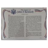 John F. Kennedy commemorative cover with coin
