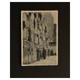 Vintage The Wailing Wall Jerusalem Post Card