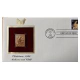 Christmas 1996 Madonna and Child Gold Stamp...