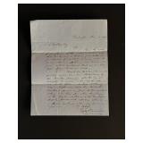 1867 Handwritten Letter