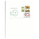 V-J Day 50th Anniversary - First Day Cover -...
