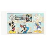 Mickey- Goofy- Donald FDC